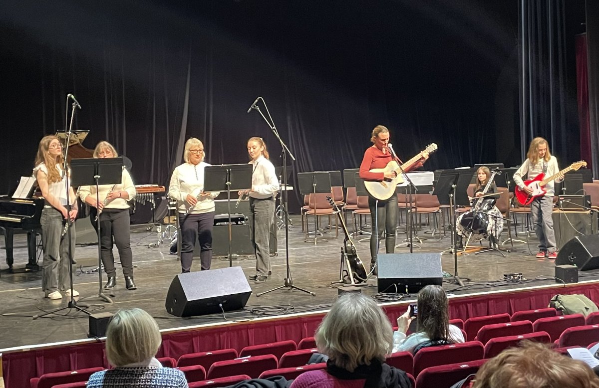 Mini concert avec l'école de musique municipale